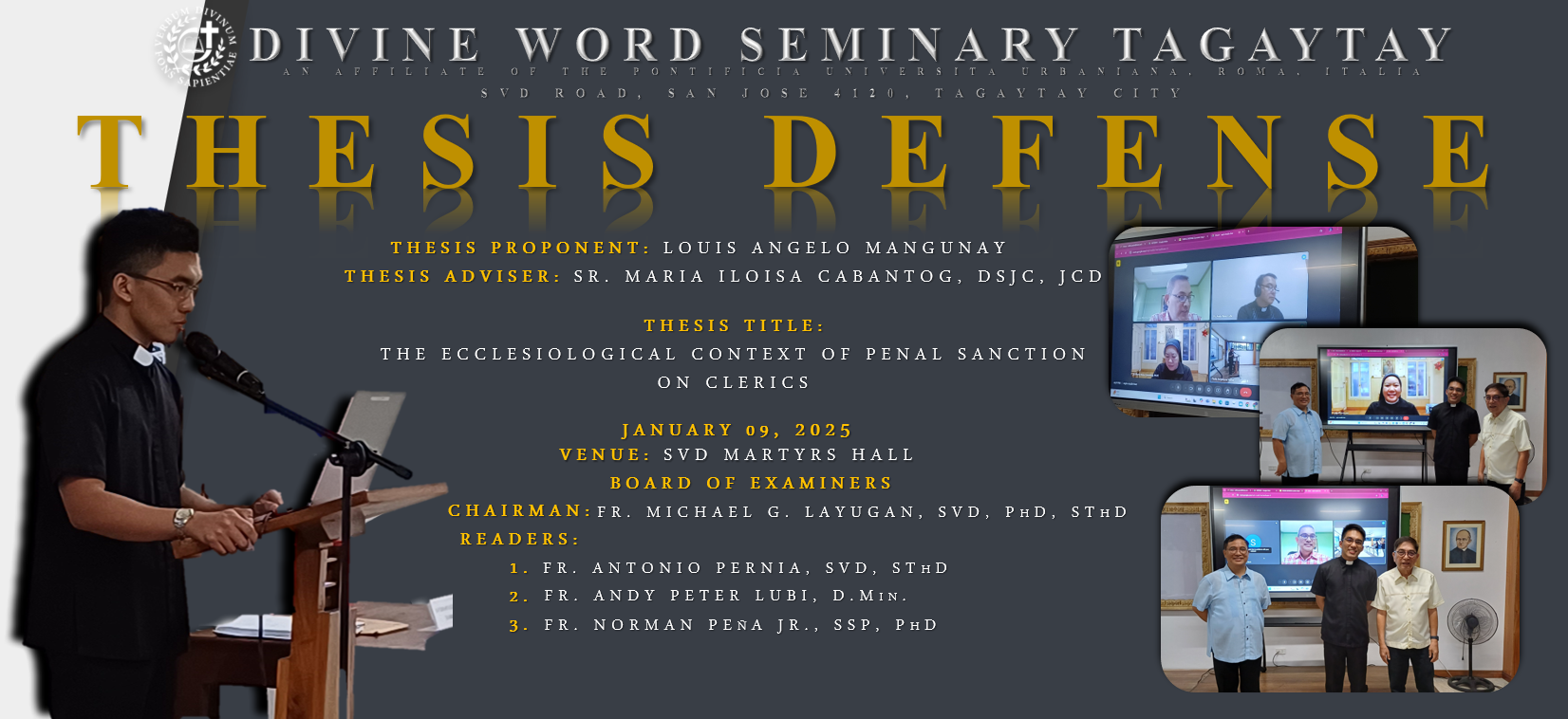THESIS PROPONENT: LOUIS ANGELO MANGUNAY